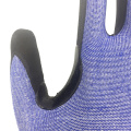 Anti Cut Level 5 15Gauge HPPE Liner Nitrile Micro-Foam Coated Crotch Protect Glove